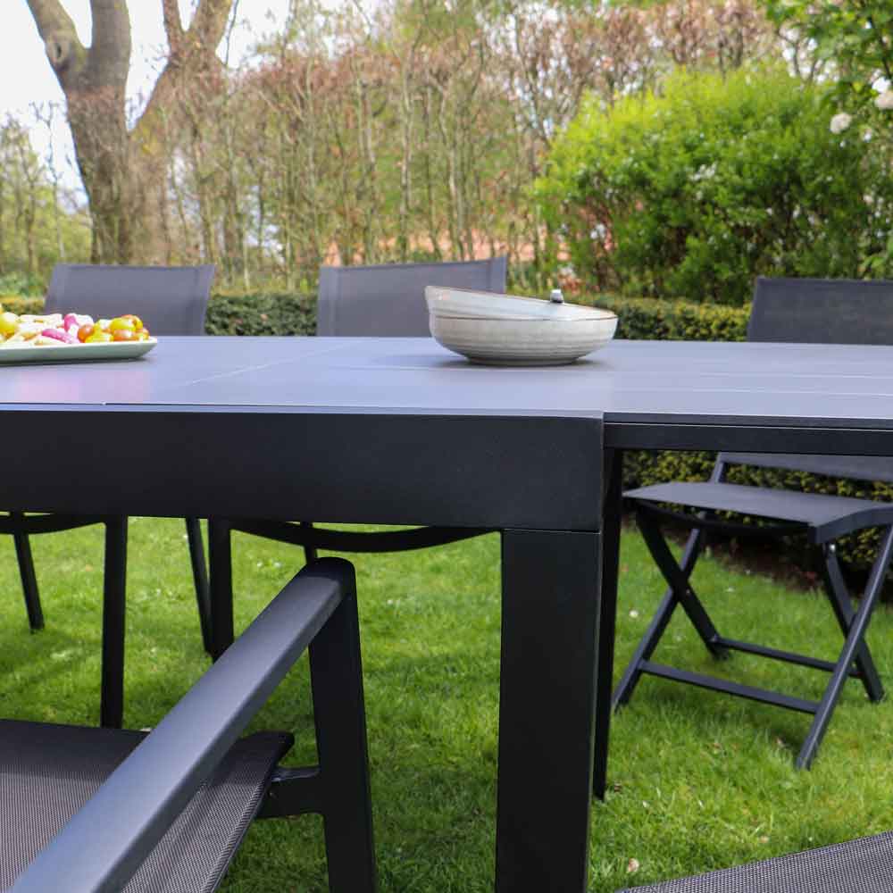 603890 Ensemble HPL table de jardin alu