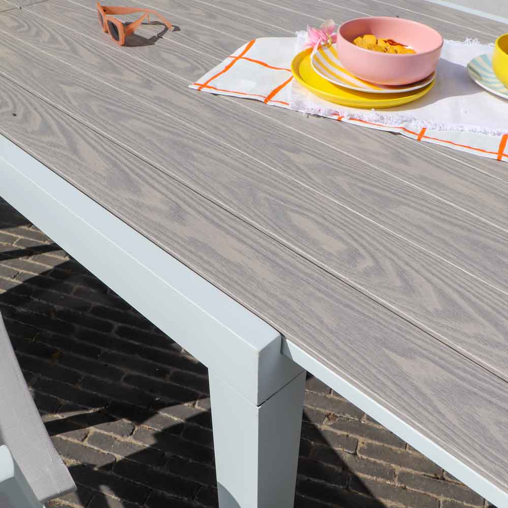 600415 Ensemble Tulum table extensible pour le jardin