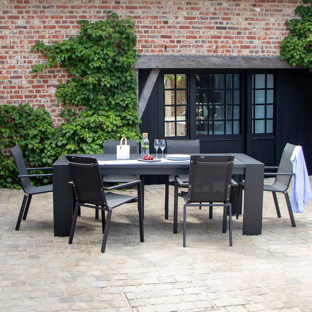 Ensemble Ibiza 600475 salon de jardin tendance gris