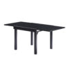 Table modulo verre noir 4/8 Mobilier Alu Wilsa Garden