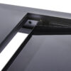 Table modulo verre noir 4/8 Mobilier Alu Wilsa Garden