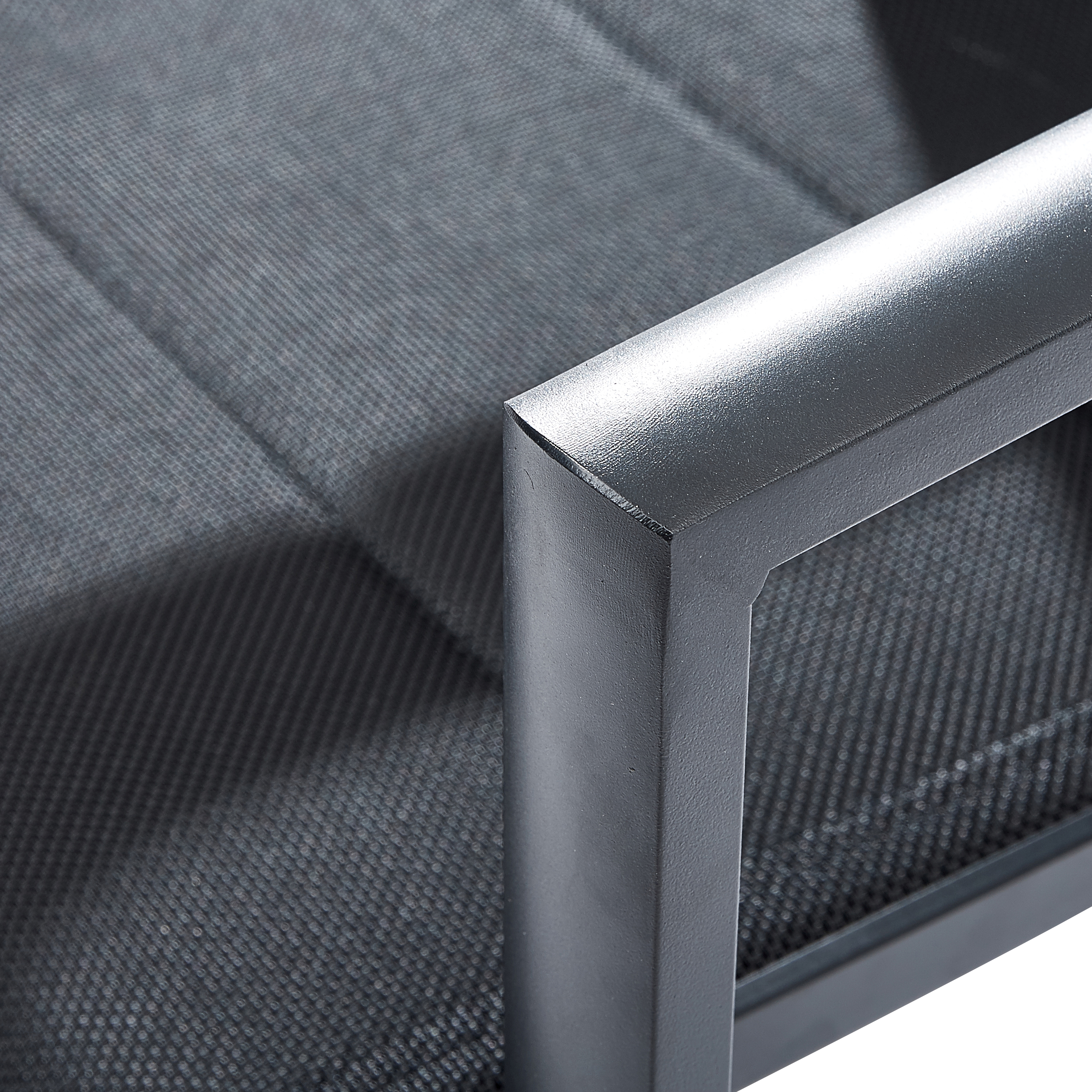 Chaise modulo alu noir pour le jardin