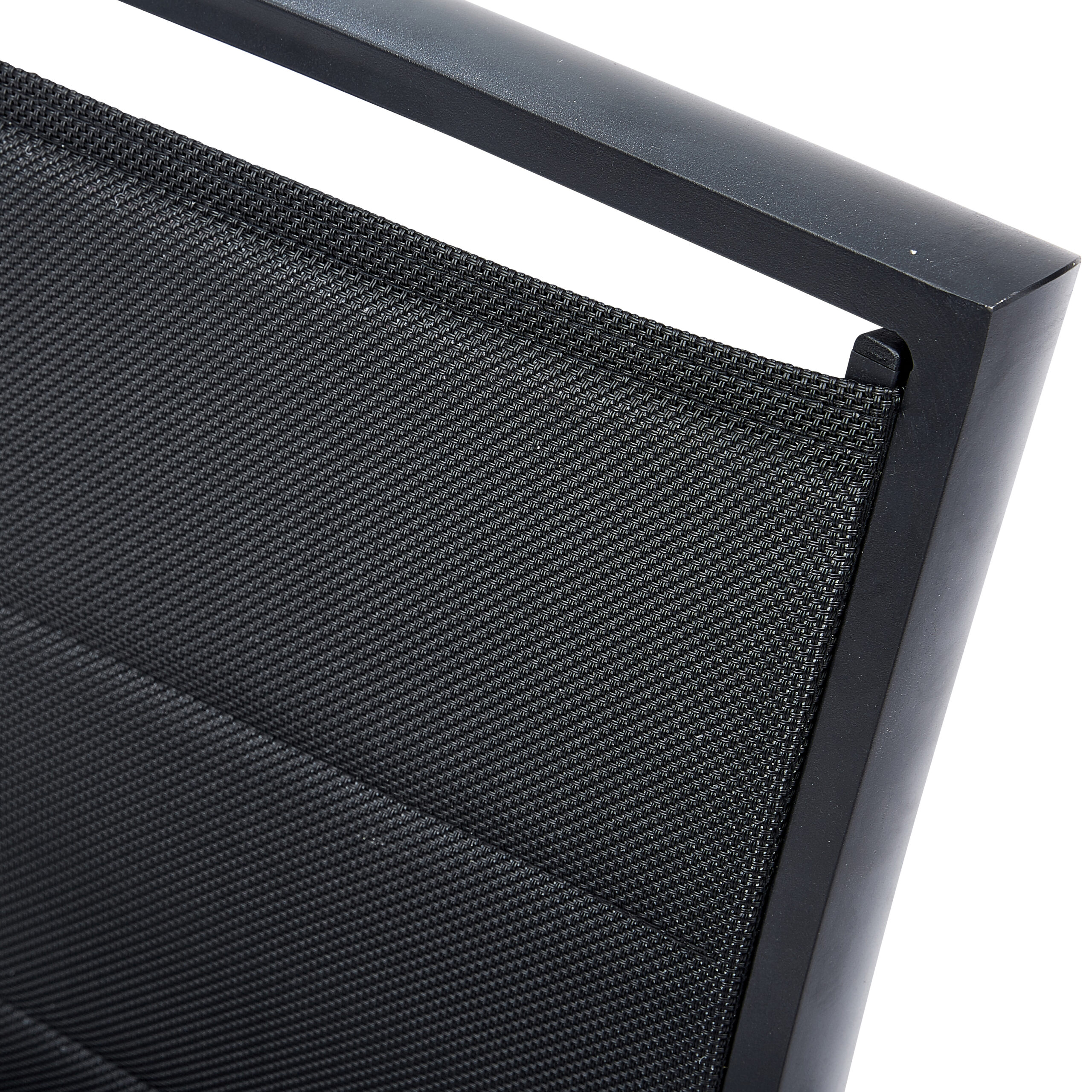 Chaise modulo alu noir pour le jardin