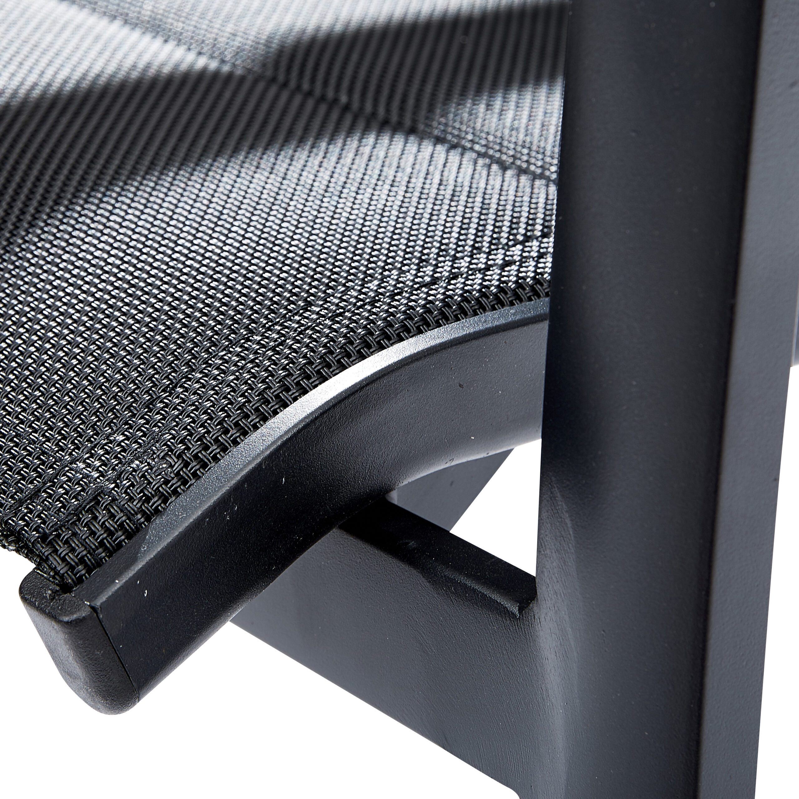 Chaise modulo alu noir pour le jardin