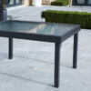 Table Modulo Verre gris 6/10 Mobilier de Jardin Alu Wilsa Garden