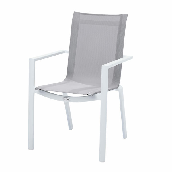 Fauteuil White Star Blanc Mobilier de Jardin Alu Wilsa Garden