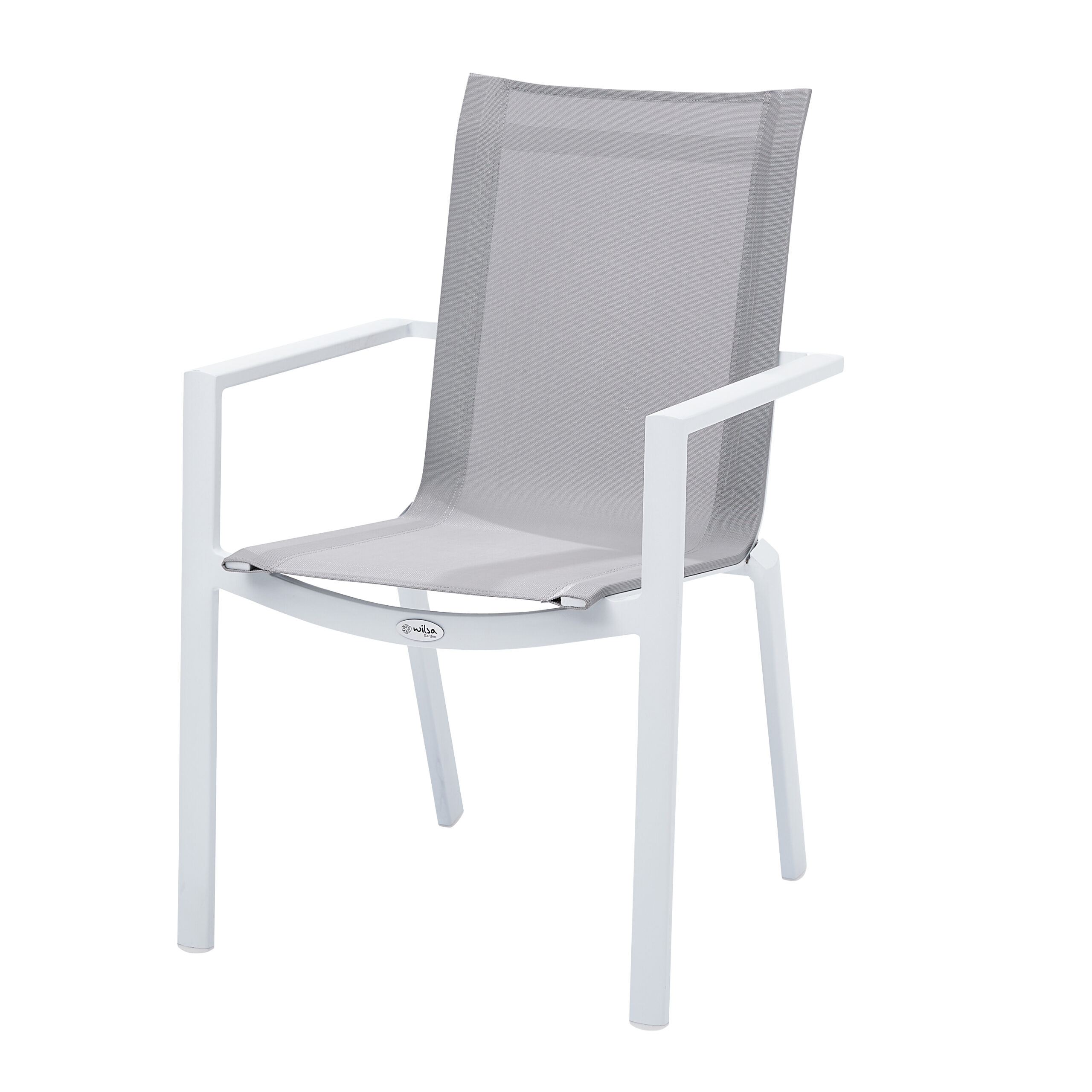 602030 WHITESTAR Fauteuil de jardin en alu blanc