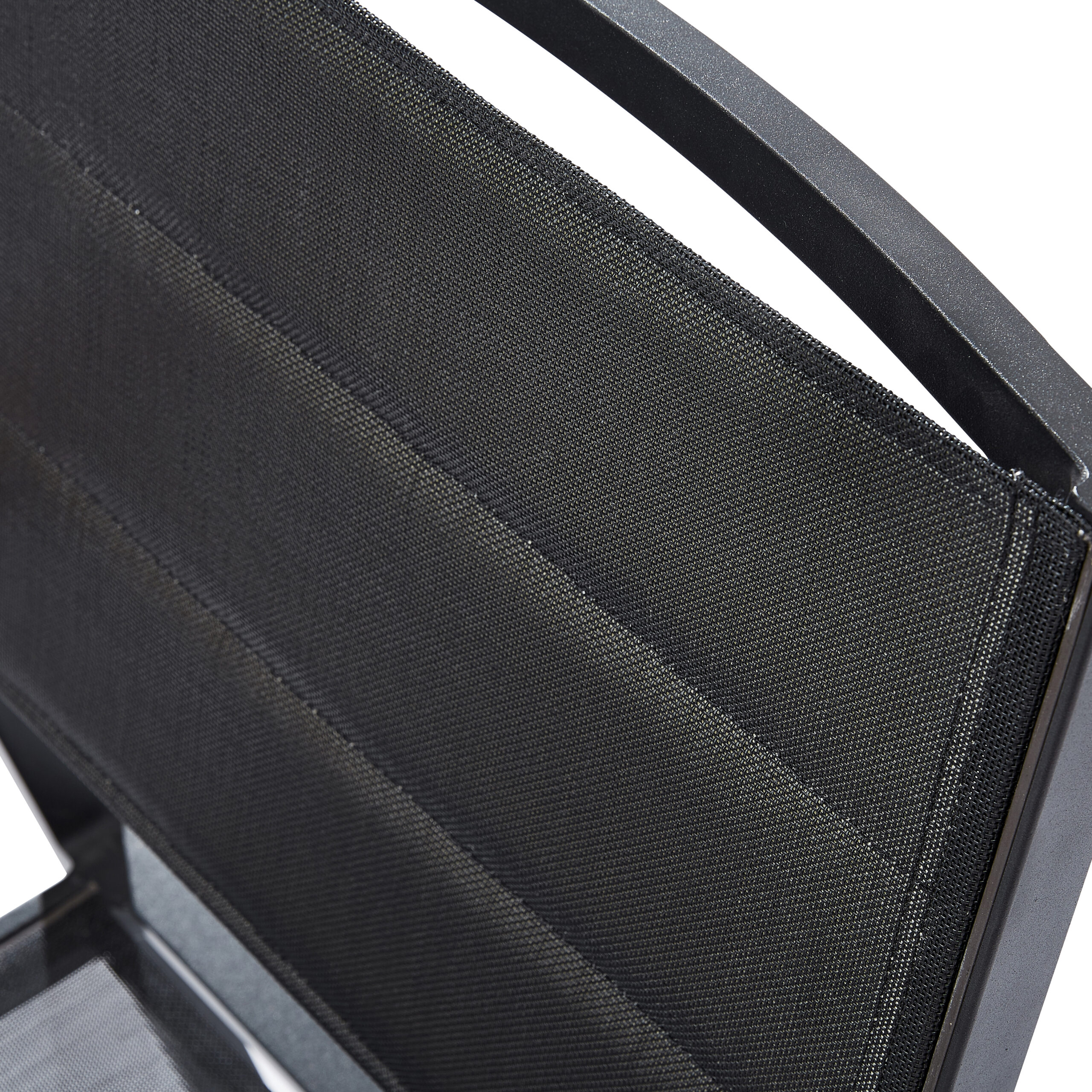 603062 BALITECK Fauteuil de jardin en alu noir