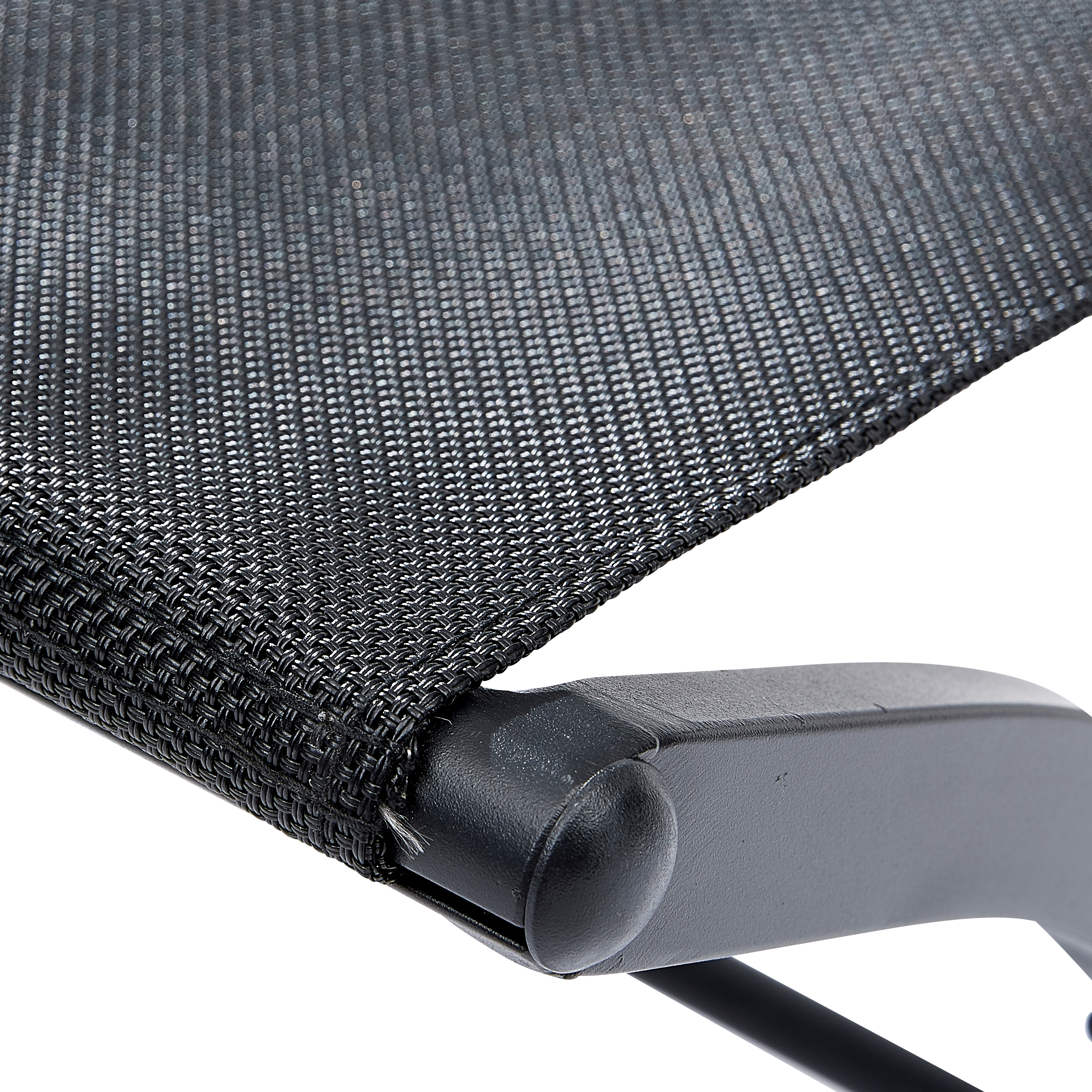 603114 MODULO Chaise de jardin en alu et textilène noir wilsa garden