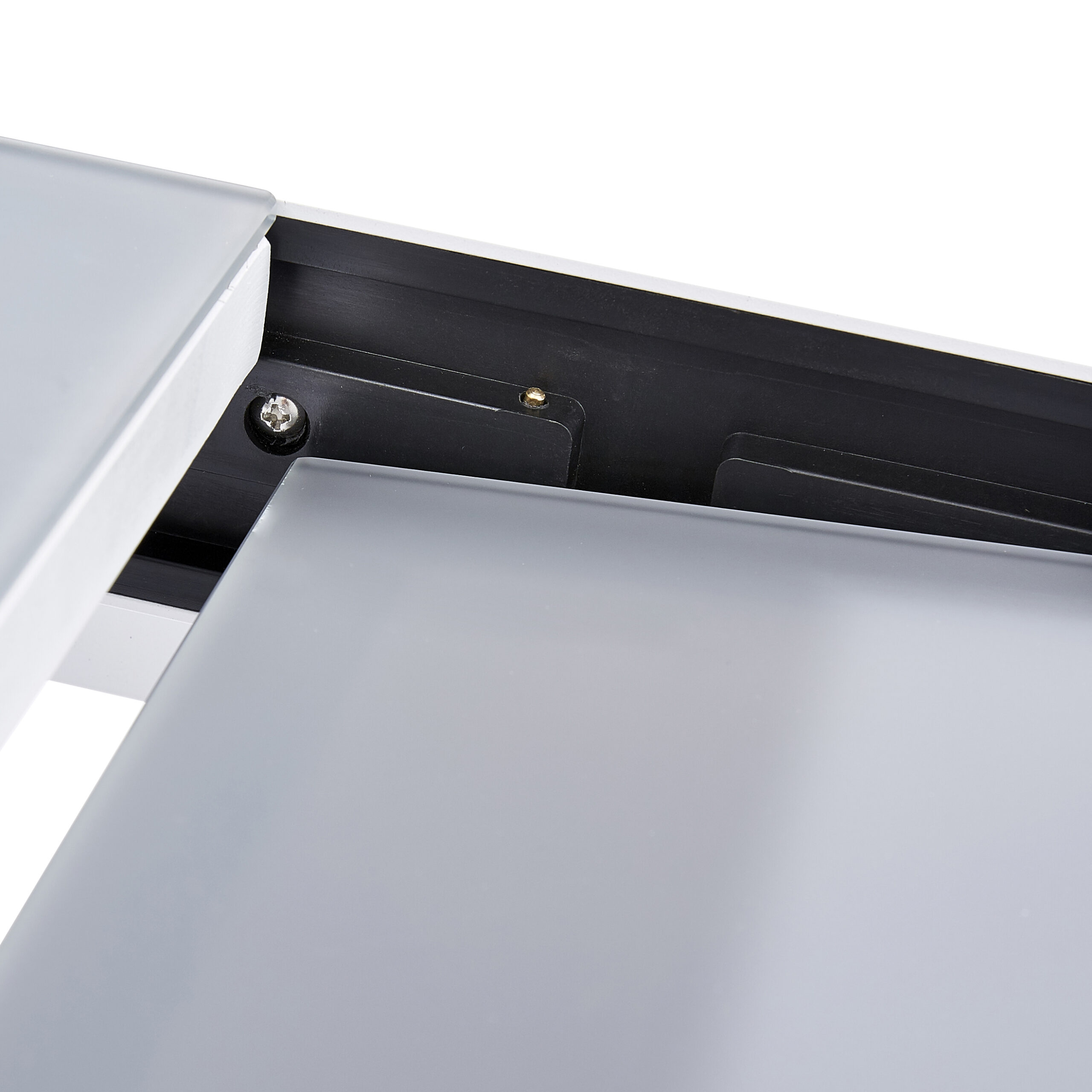 603280 MODULO Table de jardin extensible en aluminium et plateau en verre blanc modulo wilsa garden