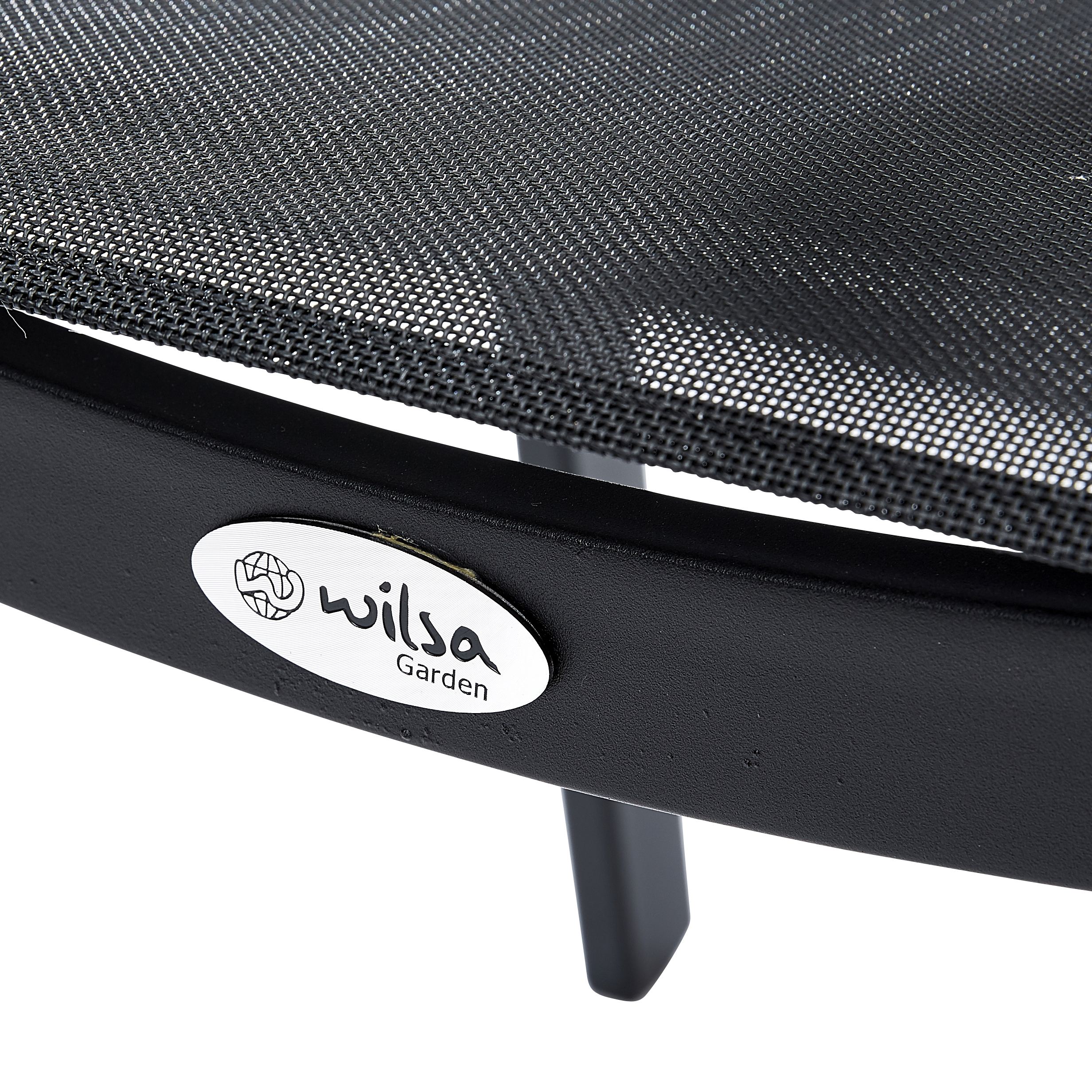 Fauteuil de jardin pliante en alu et textilène noir