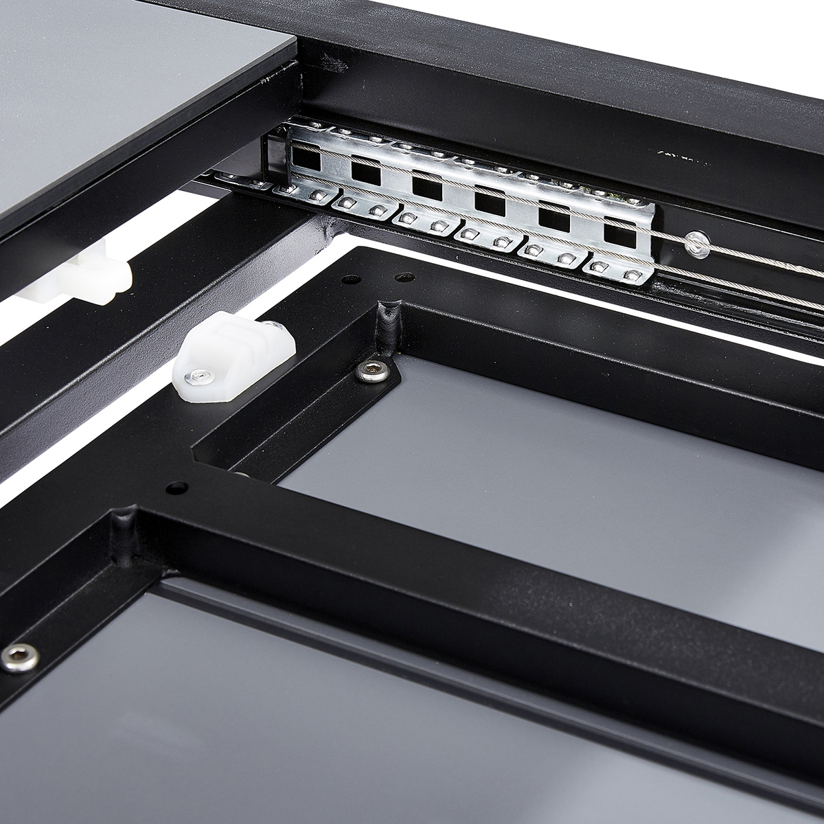 603930 HPL Table de jardin extensible en aluminium HPL noir