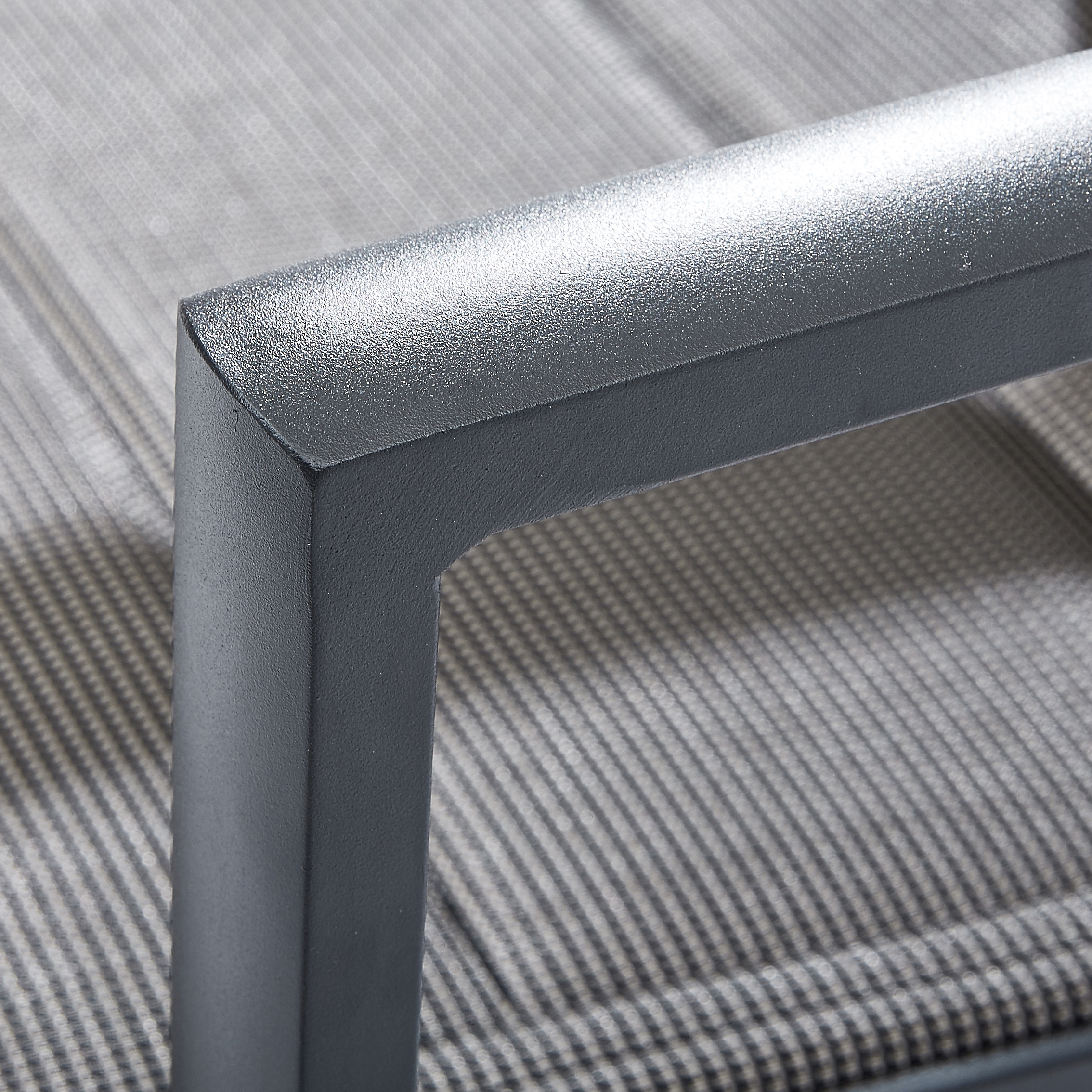 600020 MODULO Fauteuil de jardin en alu gris