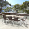 Ensemble Tampa 8 places Mobilier de Jardin alu Wilsa Garden