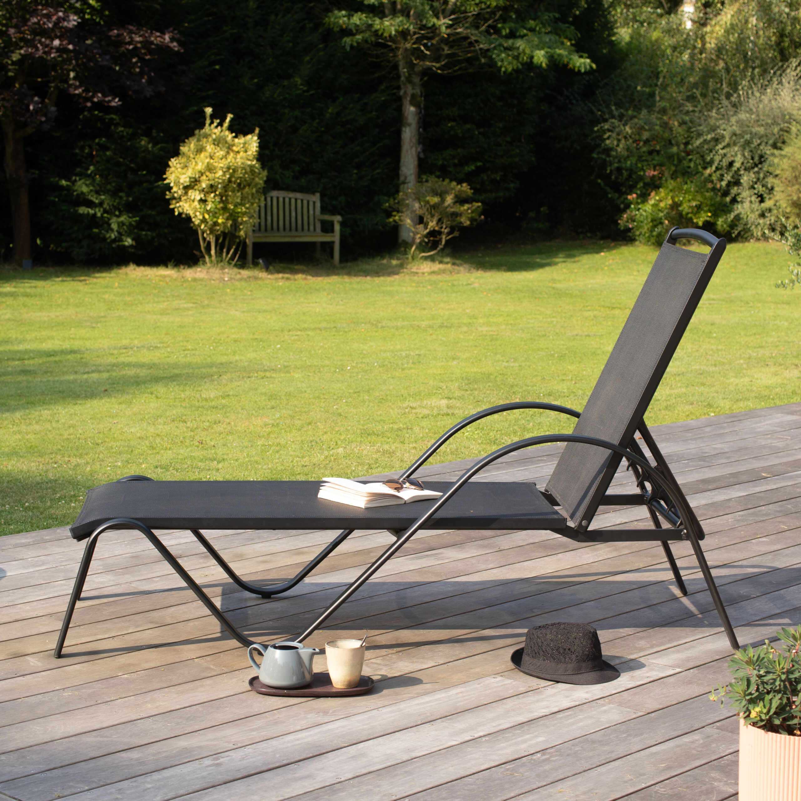 Bain de soleil SUNSET noir 601028 Bain de soleil moderne noir