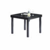 Table modulo verre noir 4/8 Mobilier Alu Wilsa Garden