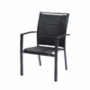 Fauteuil Modulo noir Mobilier Alu Wilsa Garden