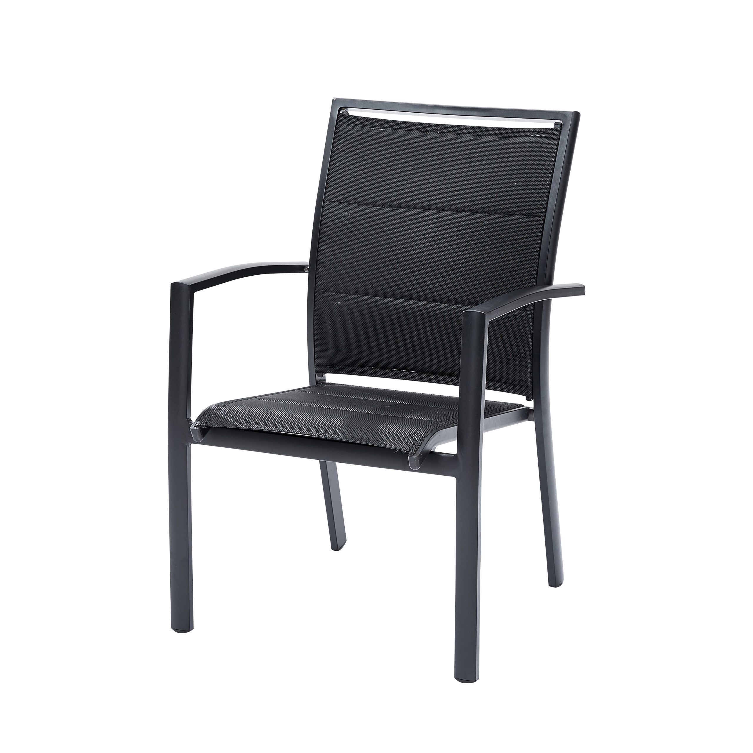 Fauteuil de jardin en alu noir