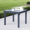 Table Modulo Verre gris 4/8 Mobilier de Jardin Alu Wilsa Garden