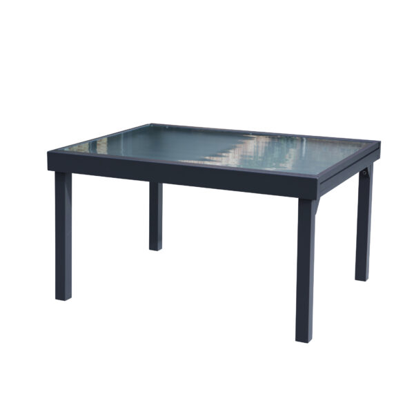 Table Modulo Verre gris 6/10 Mobilier de Jardin Alu Wilsa Garden