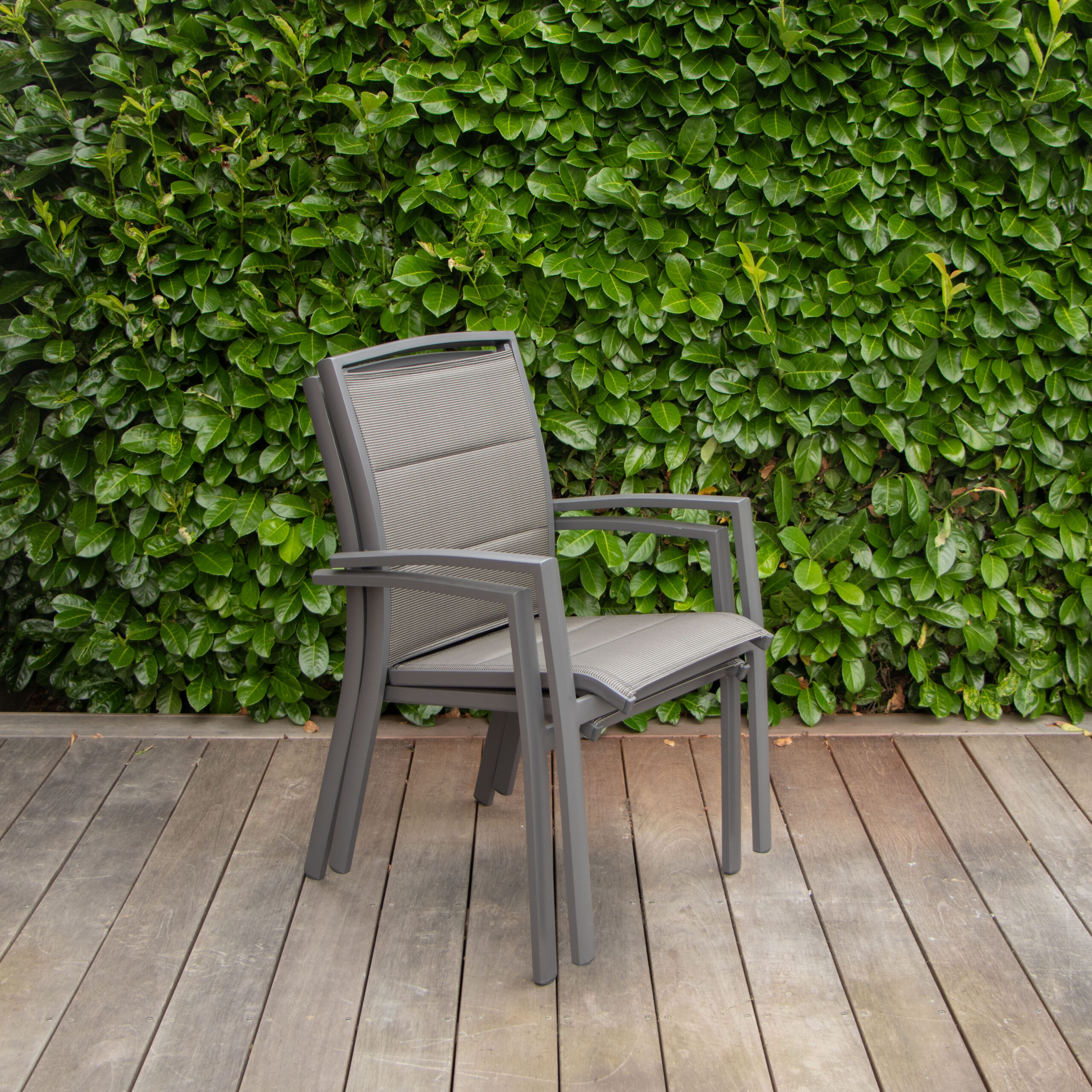 Fauteuil Modulo gris 600020 Fauteuil empilable gris