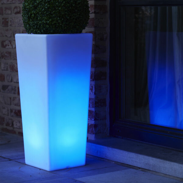 Pot de fleur rectangle lumineux 30/40/80 Accessoires de Jardin Wilsa Garden