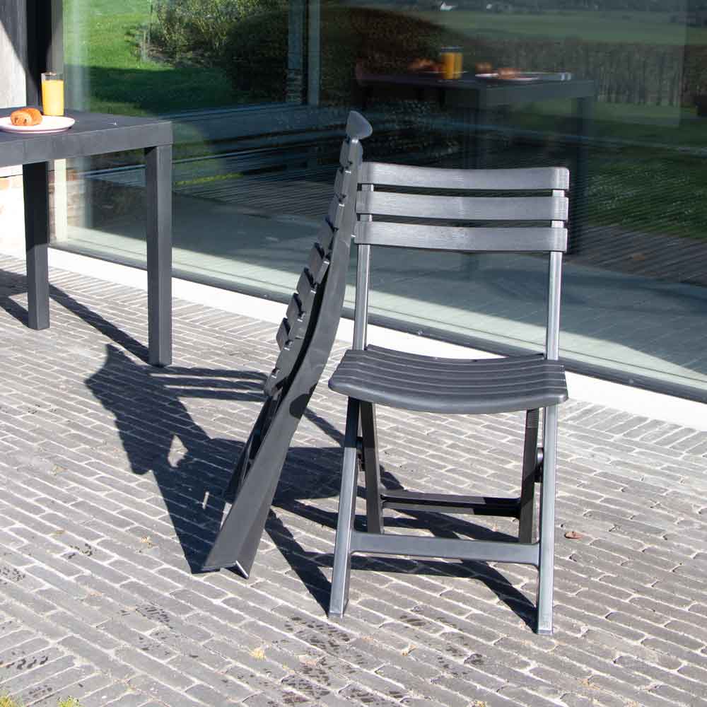 600104-(5) CLUB chaises pliantes de balcon