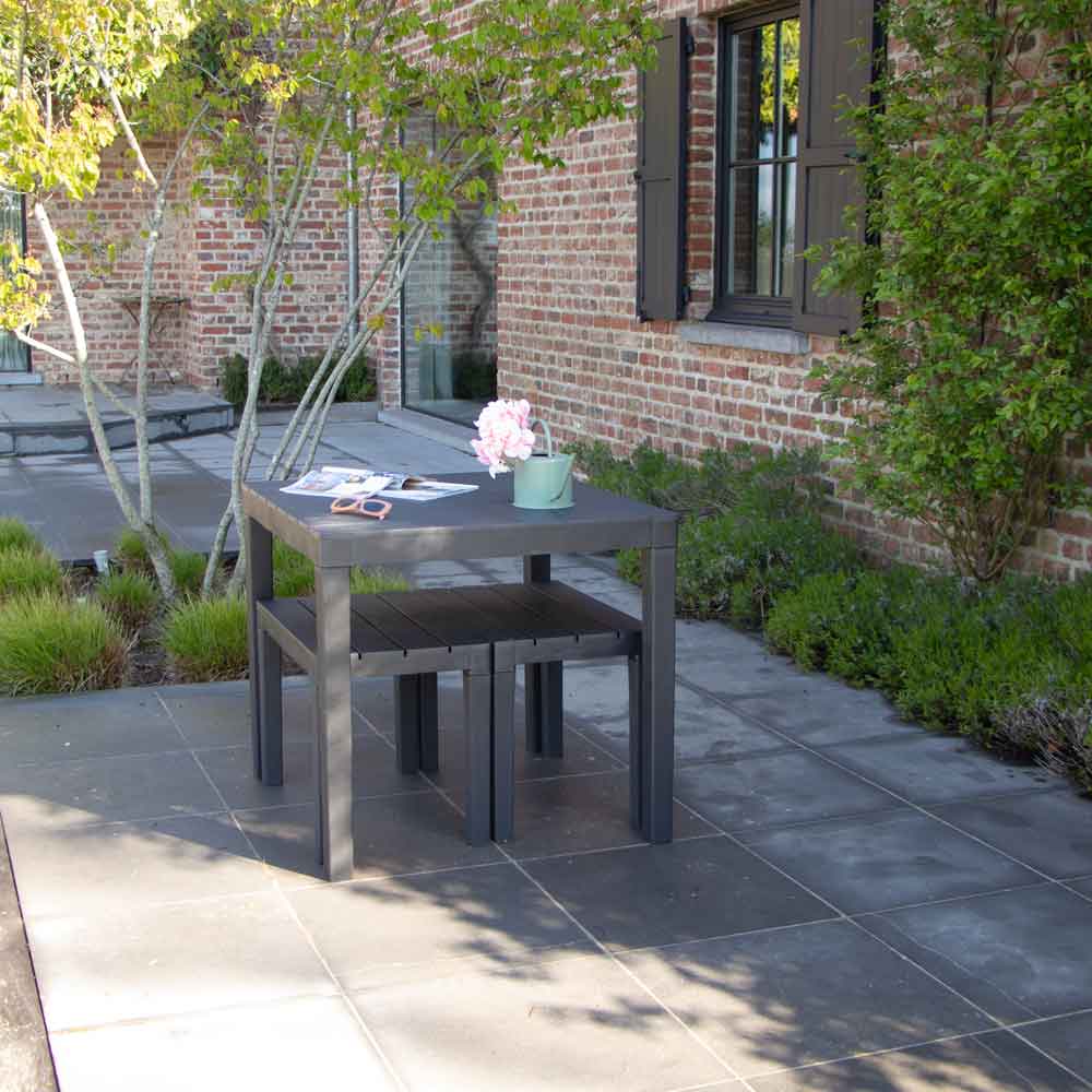 600105-(3) PAPUA salon de jardin avec banc