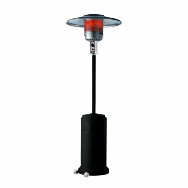 Parasol chauffant au gaz 5000W noir Accessoires de Jardin Wilsa Garden