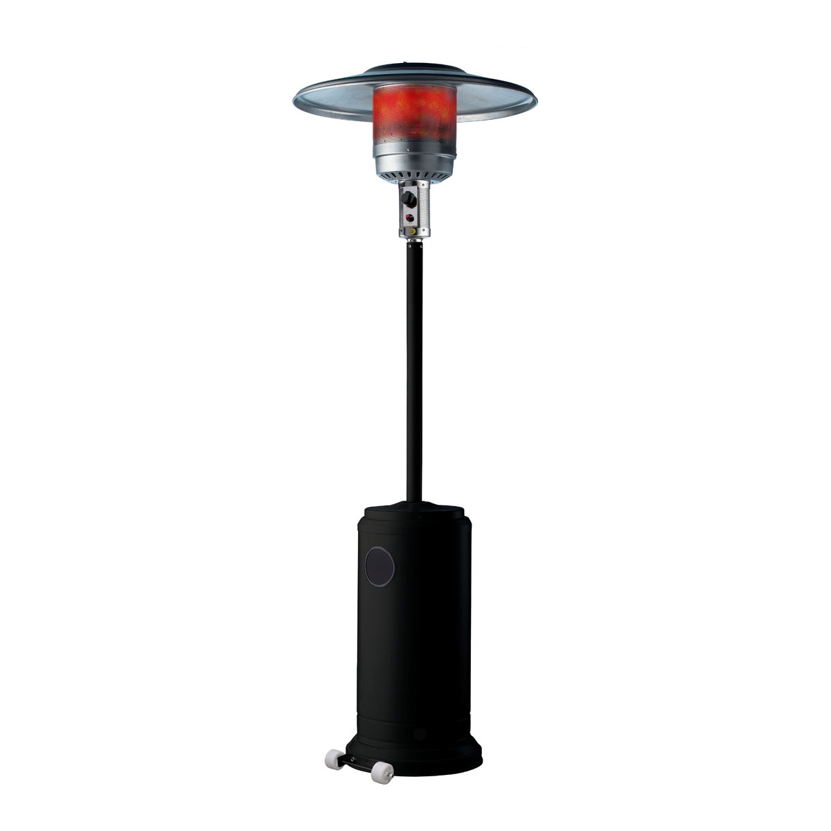Parasol chauffant au gaz 5000W noir