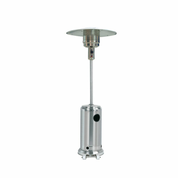 Parasol chauffant au gaz 5000W inox Accessoires de Jardin Wilsa Garden