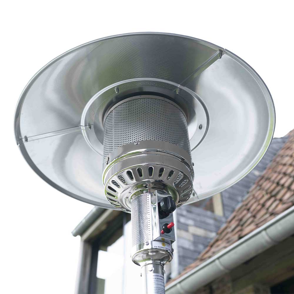 chauffe terrasse inox gaz