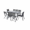 MODULO full alu gris Ensemble 4/8 places Mobilier Alu Wilsa Garden