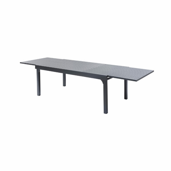 Table Modulo Full Alu Gris Anthracite T8/12 Mobilier Alu Wilsa Garden