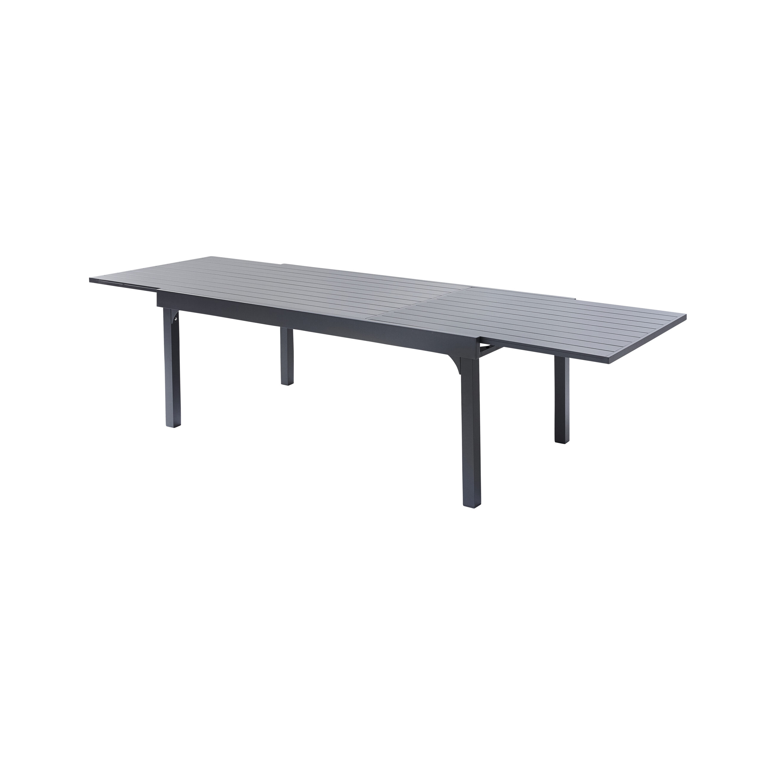 Table Full Alu Gris Anthracite 8/12 places