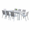 Ensemble Tampa 8 places Mobilier de Jardin alu Wilsa Garden