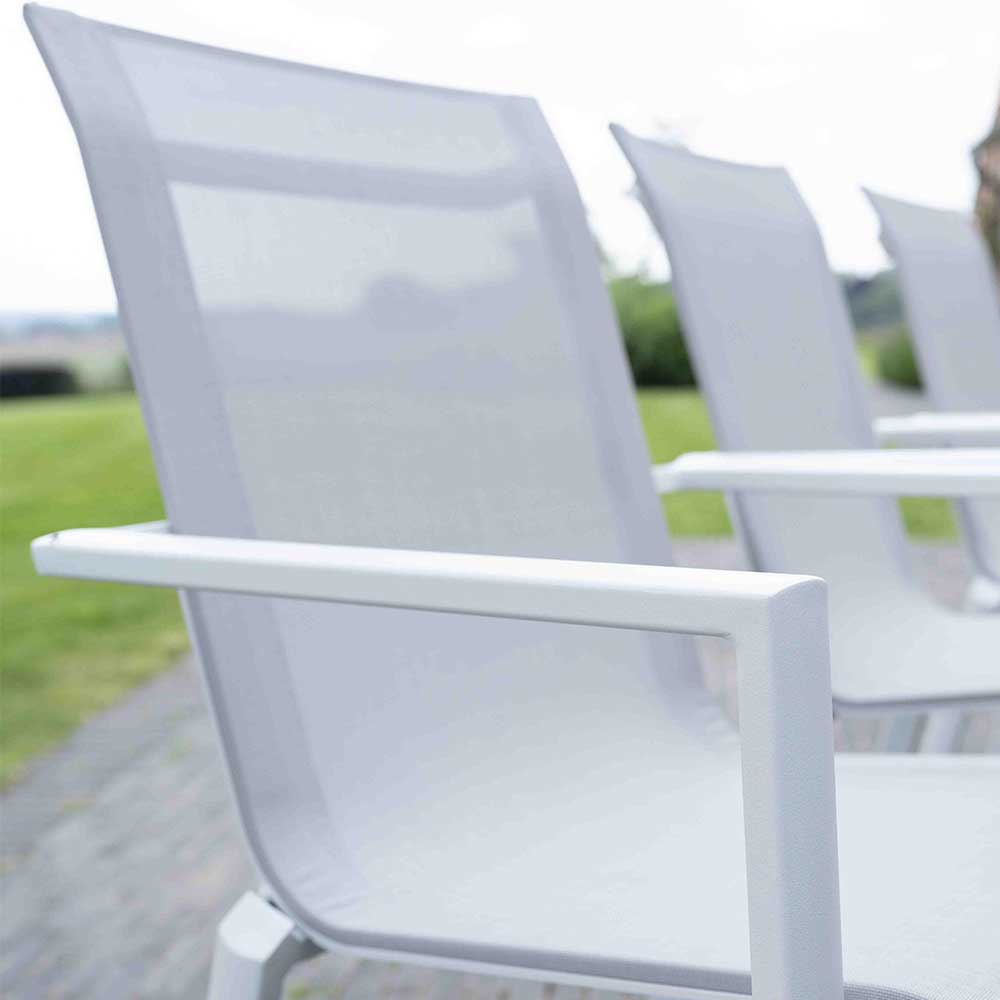 600460_4 TAMPA chaise de jardin alu blanc