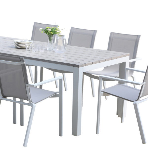 Table Tampa 8 places Mobilier de Jardin alu Wilsa Garden