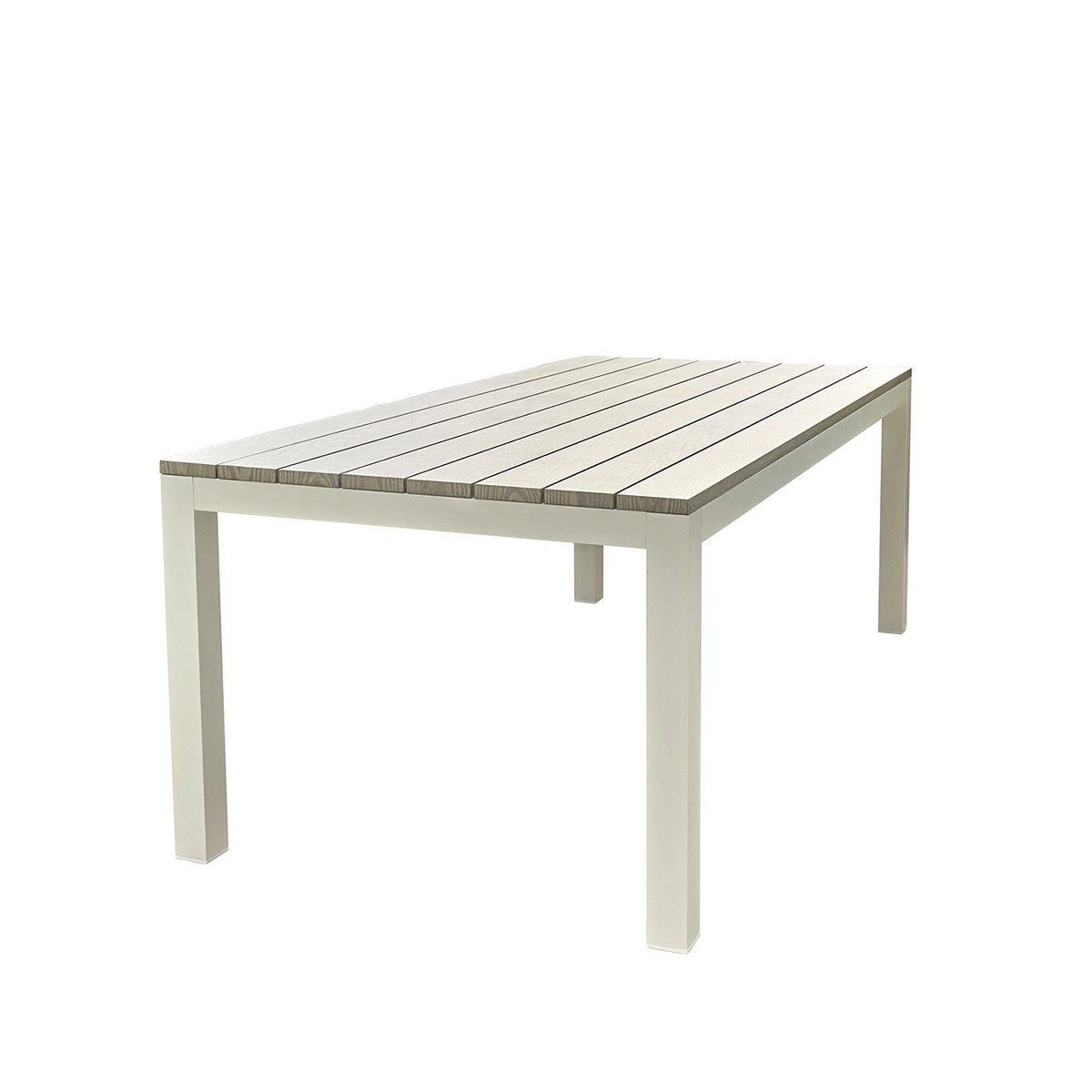 600465 TAMPA Table de jardin TAMPA en alu et effet bois wilsa garden