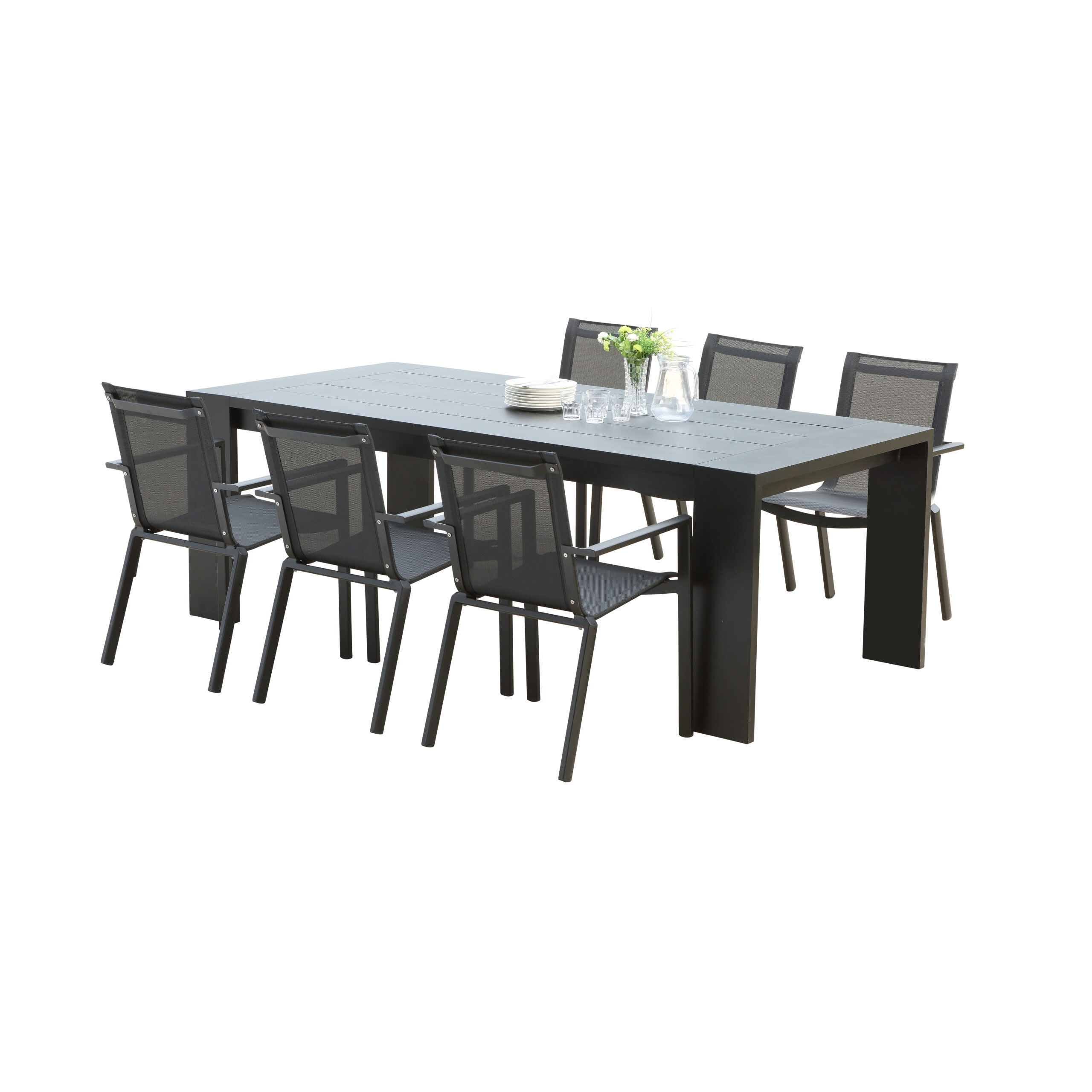 Ensemble Ibiza 6/8 Mobilier de Jardin alu Wilsa Garden Ensemble Ibiza 6/8 Mobilier de Jardin alu Wilsa Garden