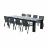 Ensemble Ibiza 8/10 places Mobilier de Jardin alu Wilsa Garden