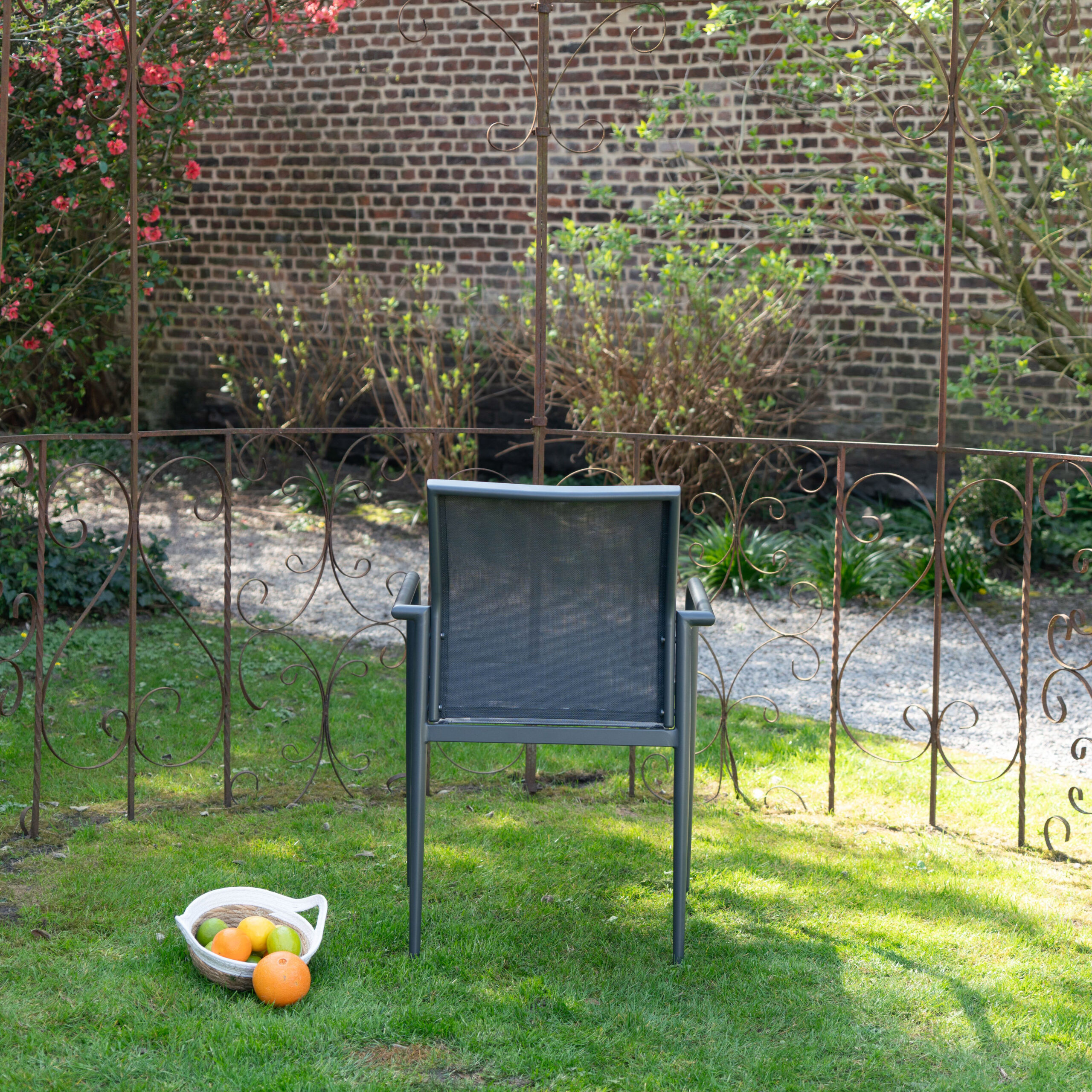 600810_5 MODULO fauteuil de jardin gris