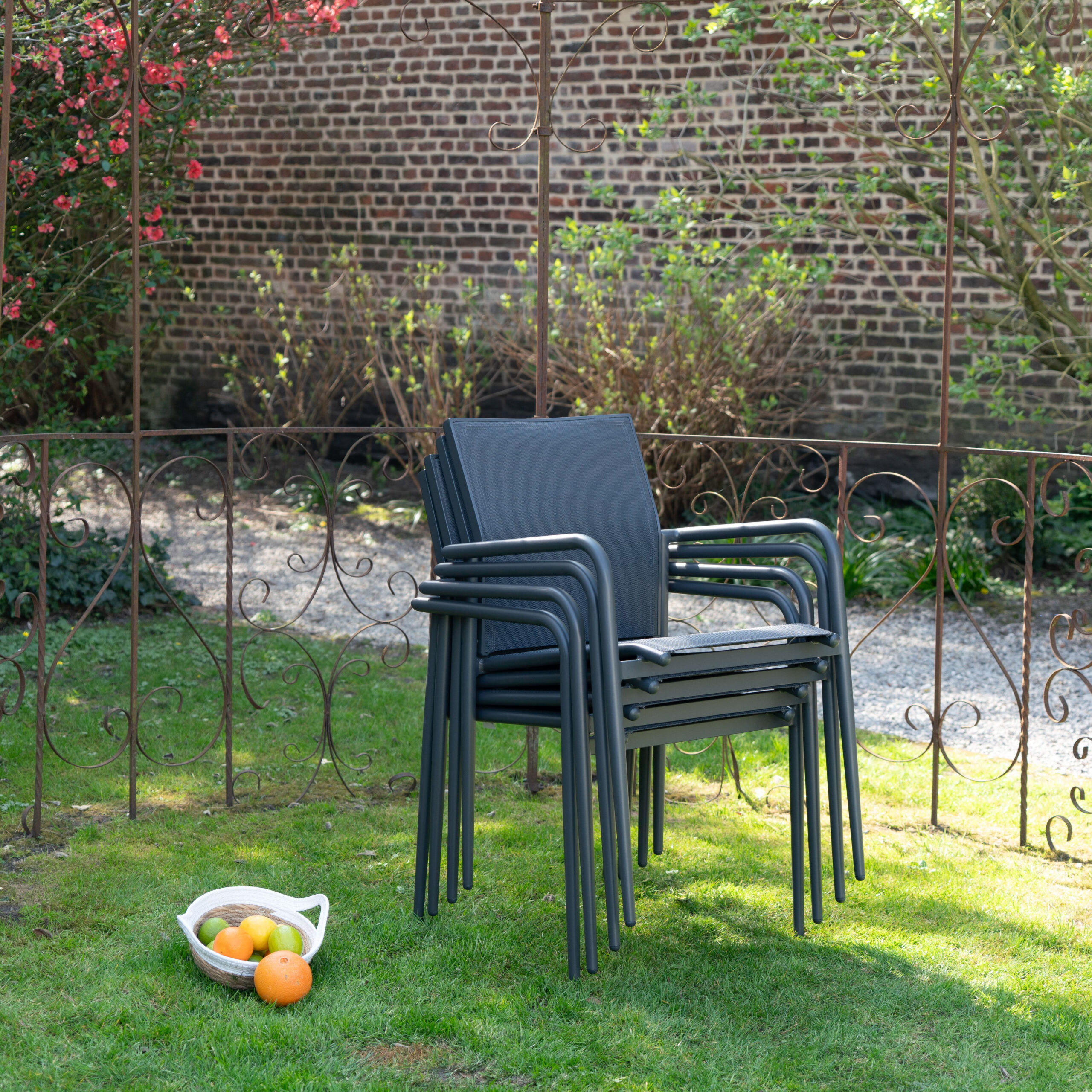 600810_7 MODULO fauteuil de jardin empilable