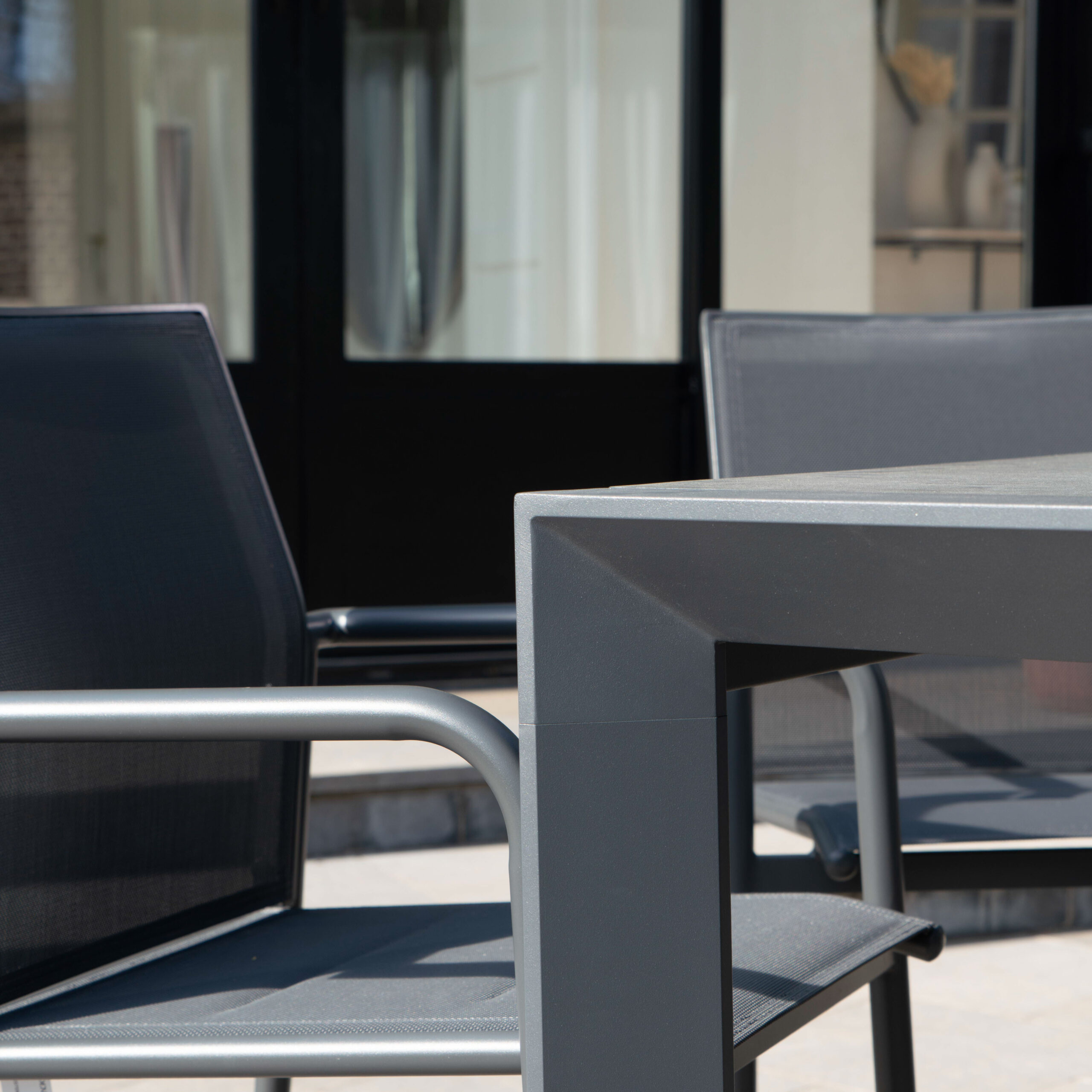 600814_10 MODULO table de jardin en alu gris