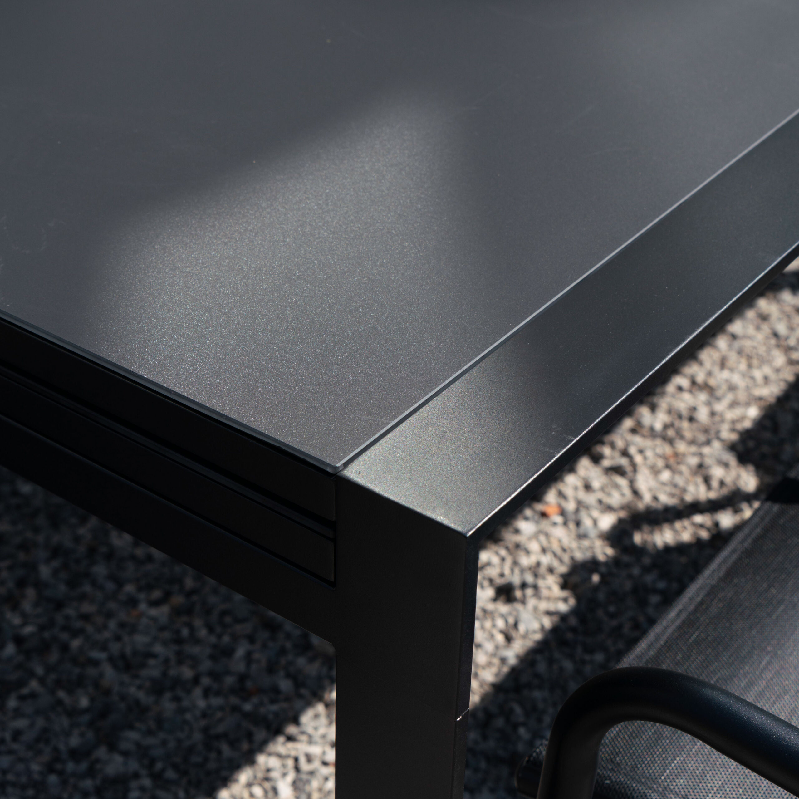 600817_11 MODULO table de jardin alu et verre poli