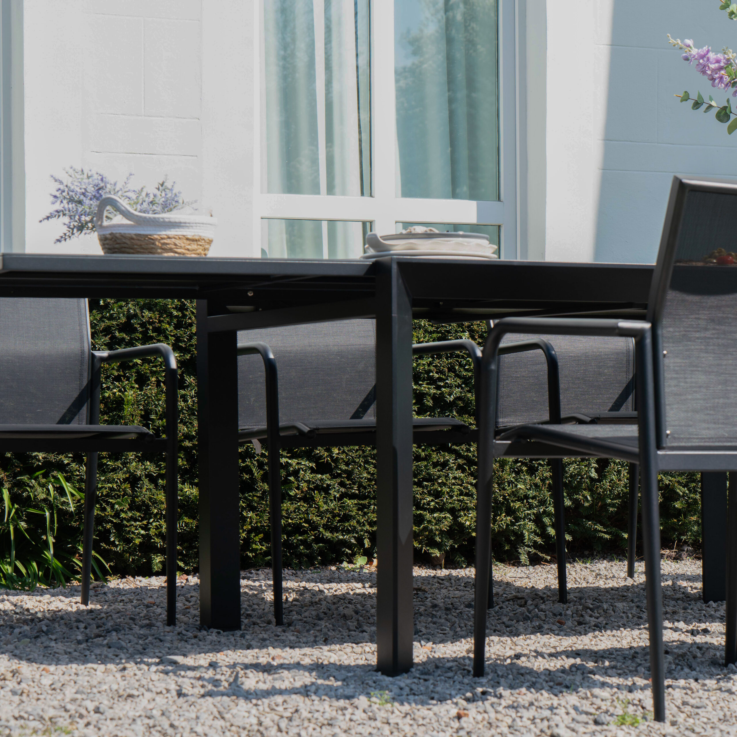 600817_13 MODULO table de jardin alu noir