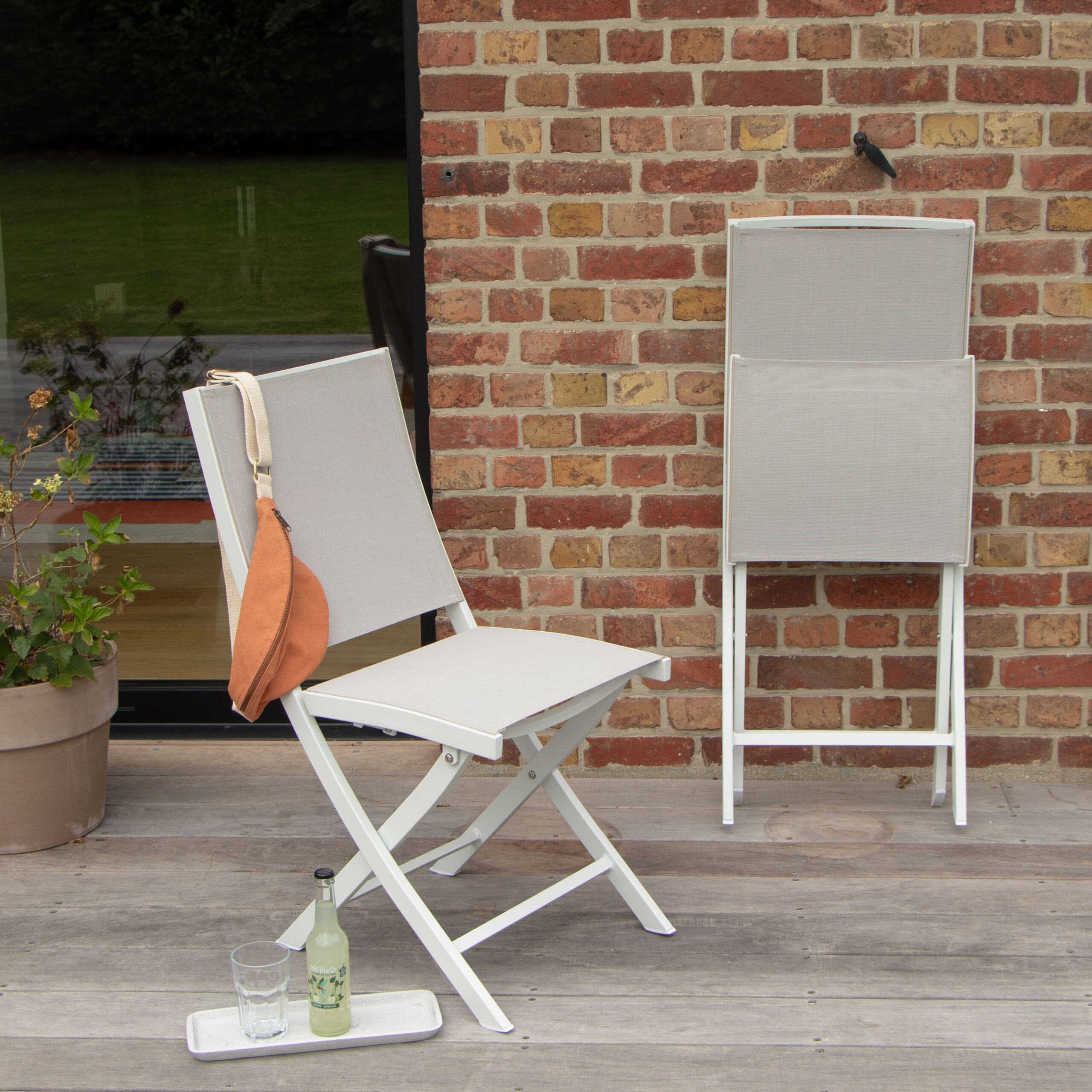 Chaise de jardin pliable