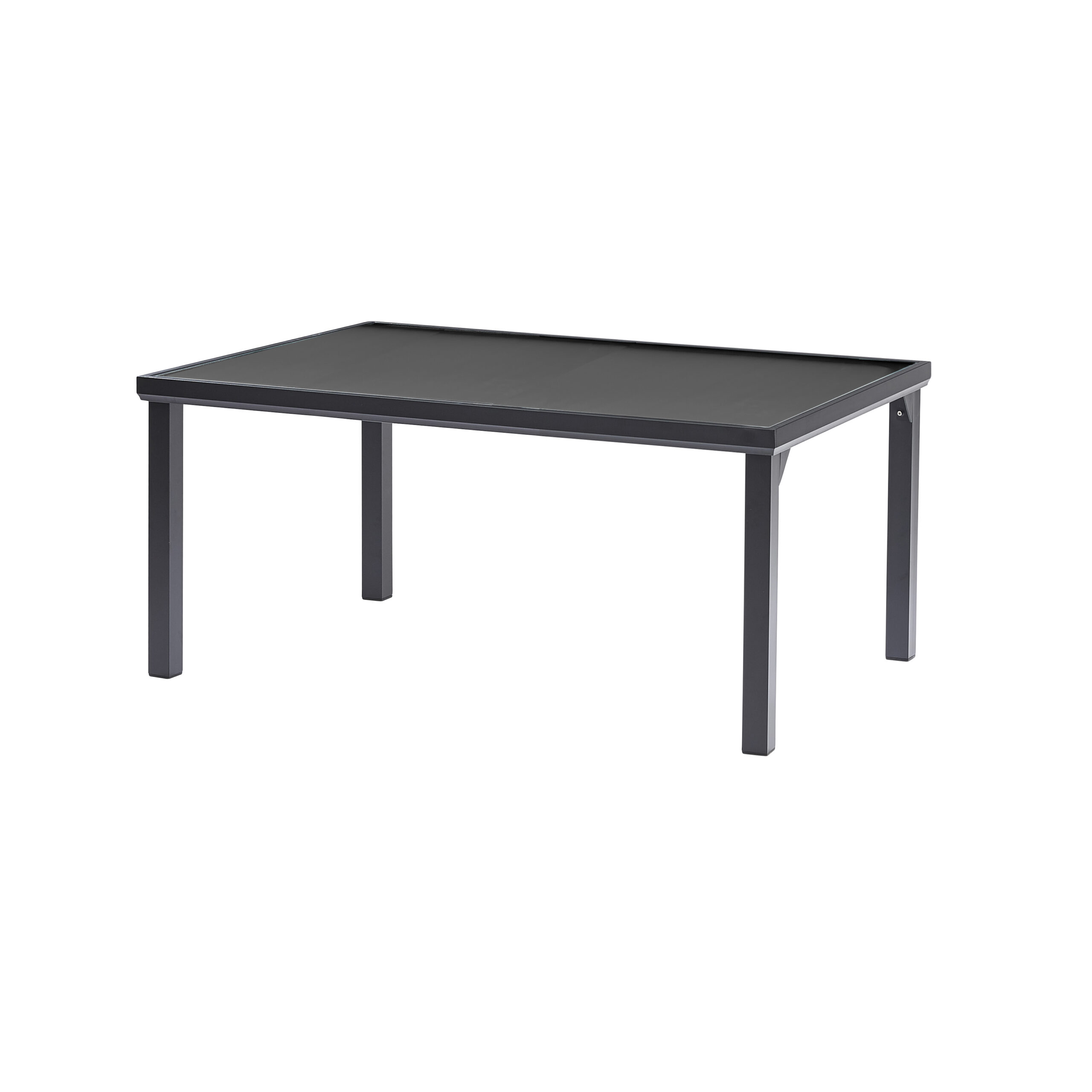 Table BLACK EDITION 6 Mobilier Alu Wilsa Garden Table de jardin 6 places en aluminium noir