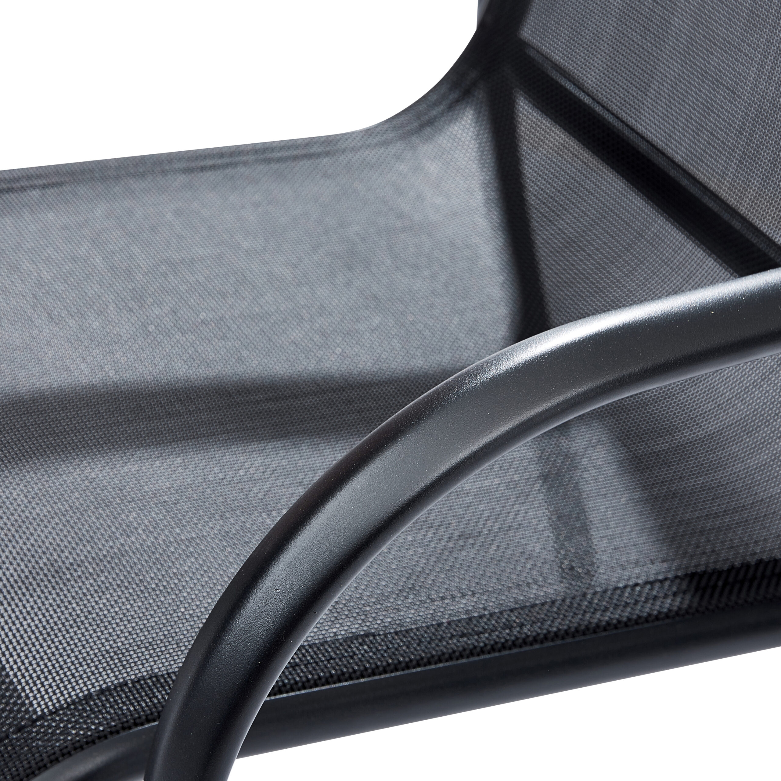 Fauteuil de jardin en aluminium noir