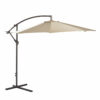 Parasol rond 270 cm en toile Accessoires de Jardin Wilsa Garden